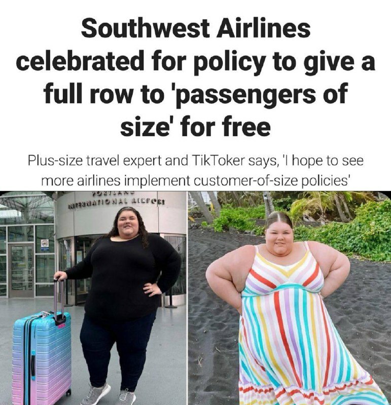 Under The Weight Of Southwest’s ‘Fatties Fly Free’ Policy, Normal ...
