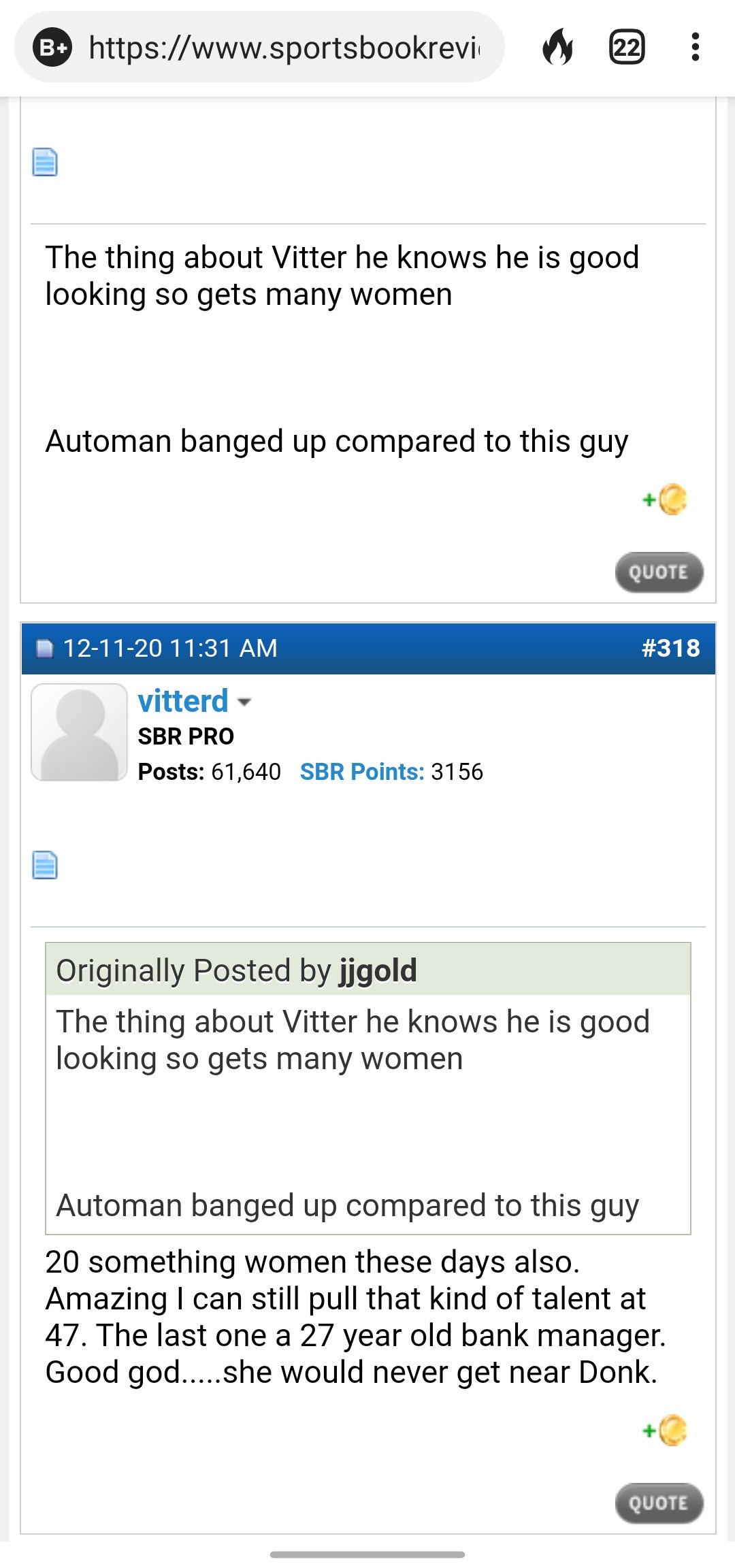 Post #318 tard brags about getting girls.jpg