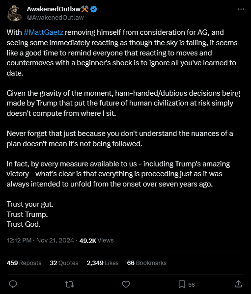 Screenshot 2024-11-21 at 22-59-31 AwakenedOutlaw⚒️ on X With #MattGaetz removing himself from ...png
